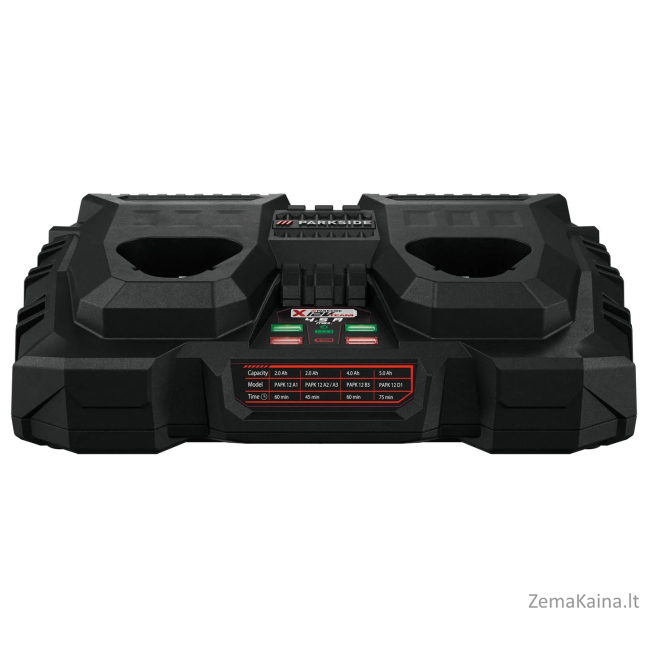 Dvigubas įkroviklis Parkside 2x12V, PDSLG 12 A2 / 80001293