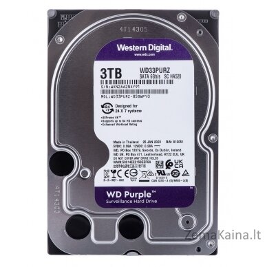 Dysk HDD WD Purple WD33PURZ (3 TB ; 3.5"; 256 MB; 5400 obr/min) 2