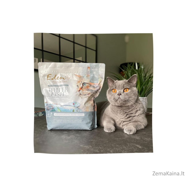 EDEN Balta Žuvis su Silkių Ikrais - sausas kačių maistas - 1,5 kg 3