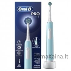 Elektrinis dantų šepetėlis Braun Oral-B Pro Series 1, mėlynas