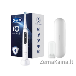 Elektrinis dantų šepetėlis Braun Oral-B iO 5, Baltas