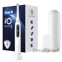 Elektrinis dantų šepetėlis Braun Oral-B iO 5, Baltas