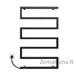 Elektrinis rankšluosčių džiovintuvas Kosser Zeta 900x550 EL, su laikmačiu, juodas (laidas kairėje)