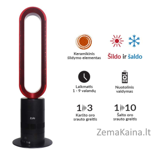 Elektrinis ventiliatorius - oro šildytuvas be menčių Zyle ZY011BF