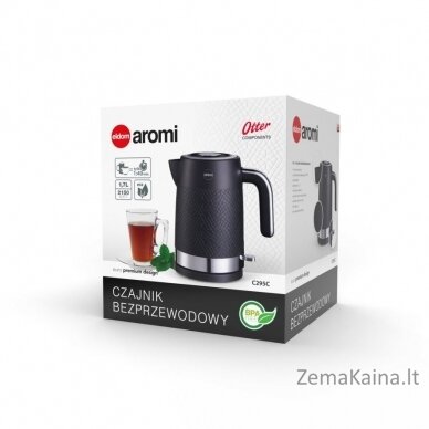 ELDOM AROMI kettle, capacity 1.7 l, power 2200 W, black, 1