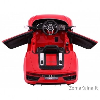 Elektromobilis  raudonas  elektromobilis AUDI R8 Spyder 1