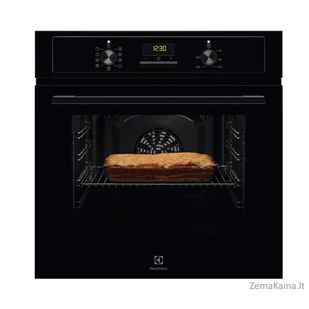 Electrolux EOF3H50BK 65 L 2090 W A Juoda, Nerūdijančiojo plieno