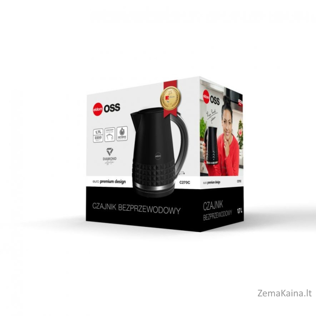 ELDOM C270C OSS kettle, 1.7 l capacity, 2150 W power, black 12