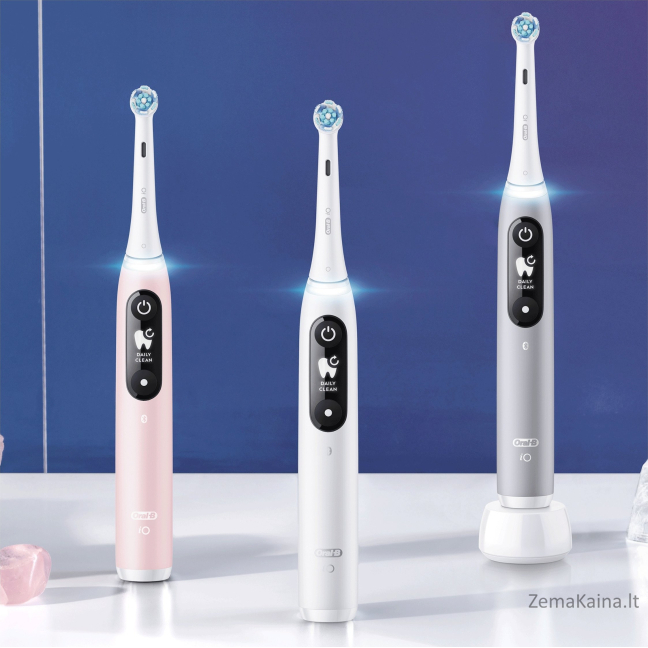 Elektrinis dantų šepetėlis Oral-B iO6 Series, baltas, 4210201438069 7