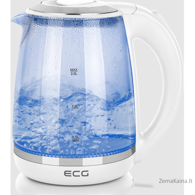 Elektrinis virdulys ECG RK 2020 White Glass 1