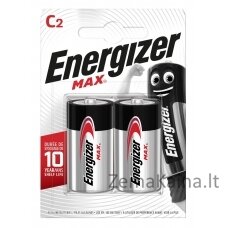 Energizer Max 426803 Baterija C LR14, 2 vnt., Eco pakuotė