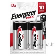 Energizer Max 426827 Baterija D LR20, 2 vnt., Eco pakuotė