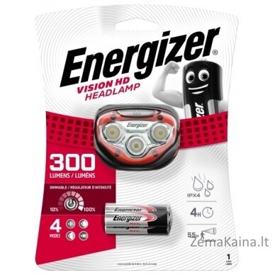 Energizer Headlight Vision 3AAA 300 LM priekinis žibintas 1