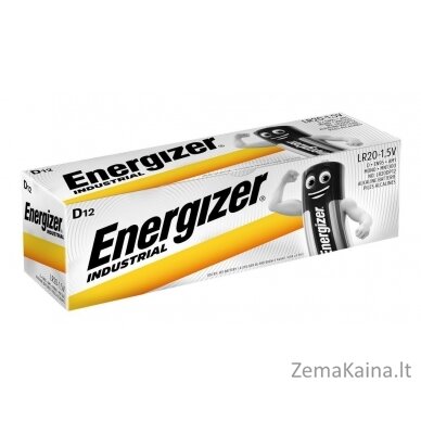 Energizer Industrial Vienkartinė baterija D LR20 Šarminis 1,5 V 12 vnt