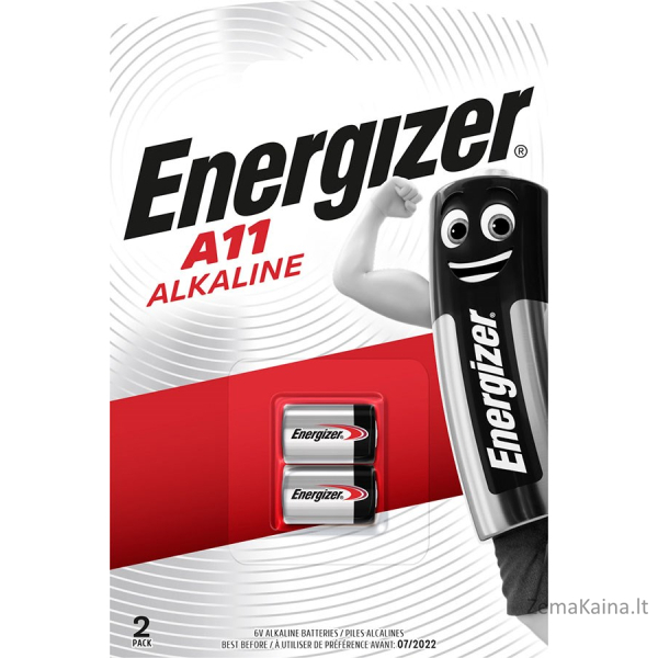 Energizer E11A (A11) vienkartinė baterija, 2 vnt. 1
