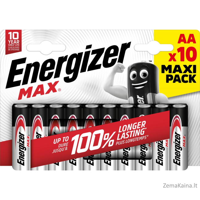 Energizer Max 437772 baterija AA LR6 10 vnt. 1