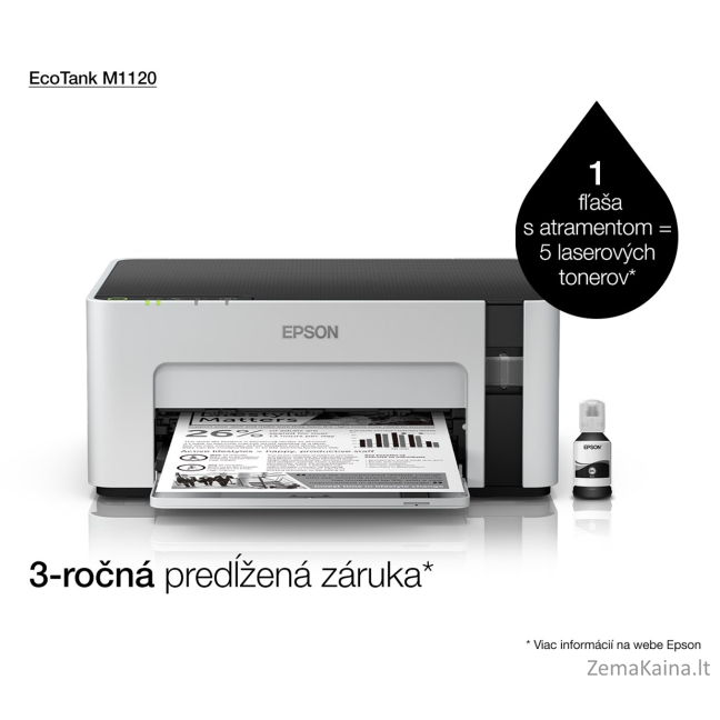 Epson EcoTank M1120 rašalinis spausdintuvas 1440 x 720 DPI A4 „Wi-Fi“ 12