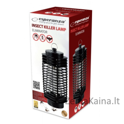 Esperanza EHQ002 ELEKTROS INSEKTŲ UV ŠVIESA Juoda