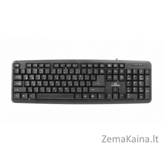 Esperanza TKR101 klaviatūra USB QWERTY Anglų, rusas, Rusijos Juoda