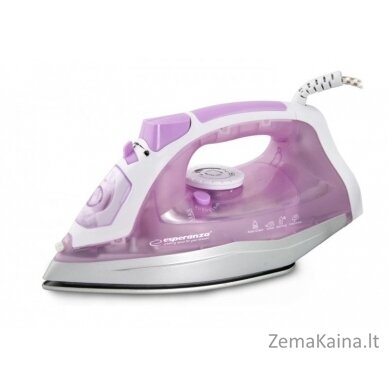 Esperanza EHI004 lygintuvas Sauso ir garų tipo lygintuvas Keraminis padas Violetinė, Balta 2400 W 2