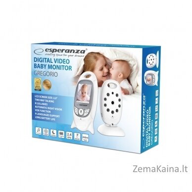 Esperanza EHM001 LCD kūdikių monitorius 2,0" Baltas 1