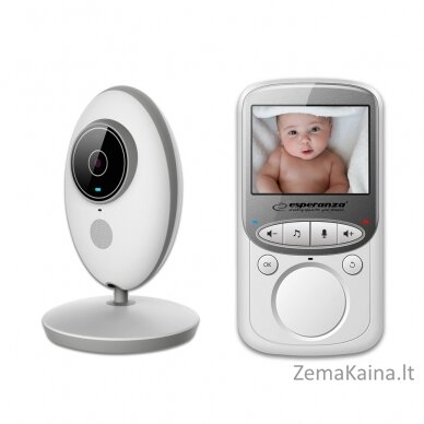 Esperanza EHM003 LCD kūdikių monitorius 2,4" Baltas