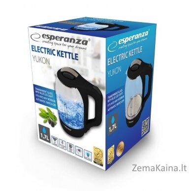 Esperanza EKK025K Electric kettle 1.7 L Black, Multicolor 1500 W 9