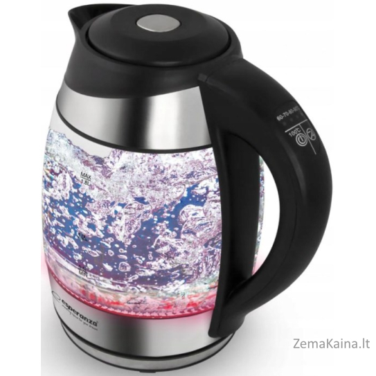 Esperanza EKK026 elektrinis virdulys 1,7 L Juoda, Permatomas 2200 W 6