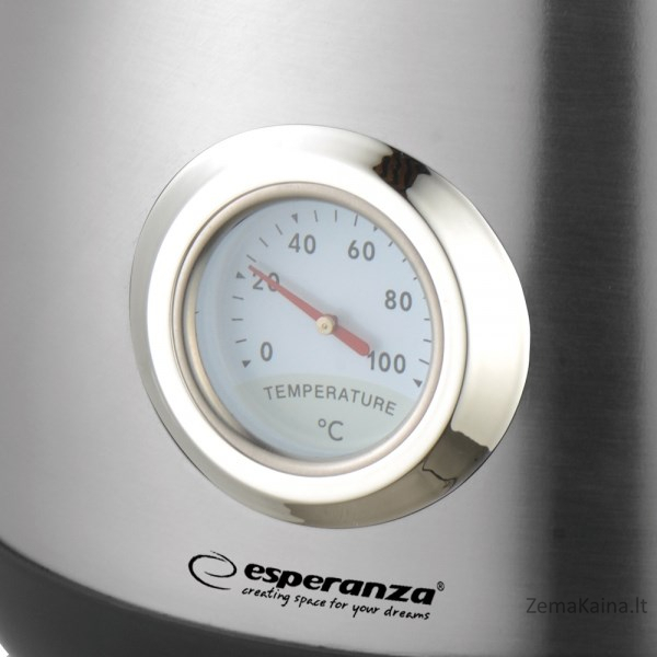 Esperanza EKK029 elektrinis virdulys su termometru 1,7 L 2200 W Inox 5