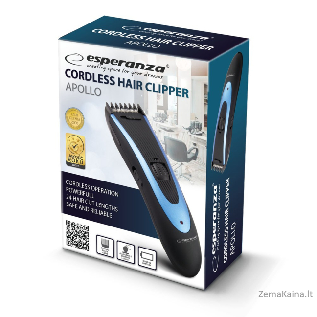 Esperanza EBC004 Akumuliatorinis kirpimo mašinėlė 4