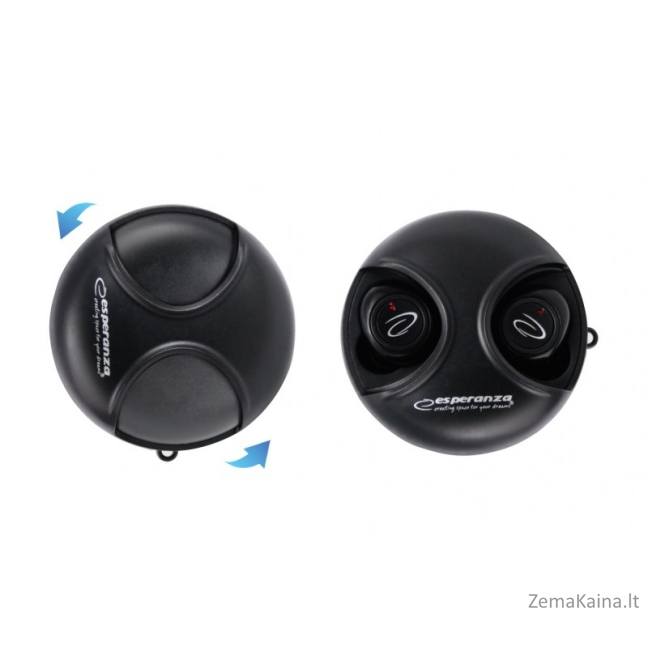 Esperanza EH228K Bluetooth ausinės į ausis TWS Black 10