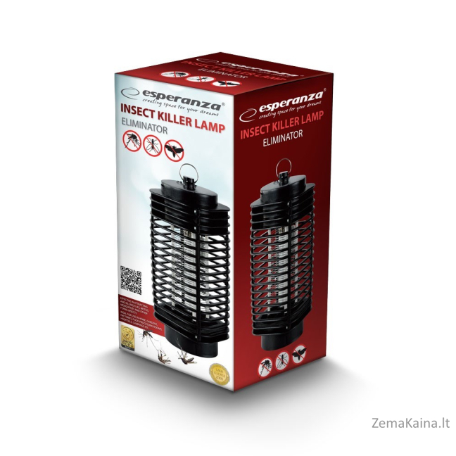 Esperanza EHQ002 ELEKTROS INSEKTŲ UV ŠVIESA Juoda 3