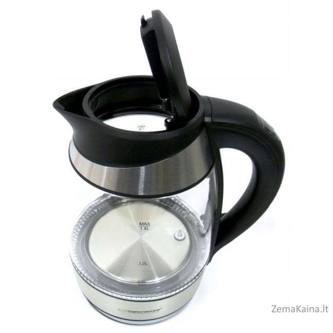 Esperanza EKK026 elektrinis virdulys 1,7 L Juoda, Permatomas 2200 W 7