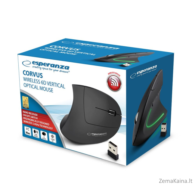 Esperanza EM133 RF belaidė optinė 1600 DPI pelė 3