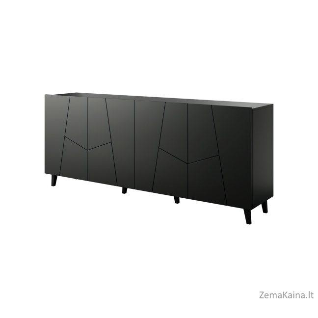 ETNA komoda 200x42x82 juoda matinė 1
