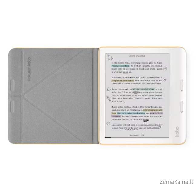 Etui Kobo Libra Colour SleepCover Case Butter Yellow 2