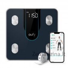 Eufy Smart Scale P2 Kvadratas Juoda Elektroninės vonios svarstyklės
