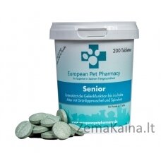 EUROPEAN PET PHARMACY Senior - papildas jūsų šuniui - 200 tablečių