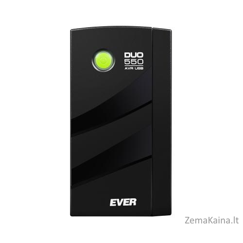 Ever DUO 550 AVR USB „Line-Interactive“ 0,55 kVA 330 W 4 AC išvestis(ys / čių) 1