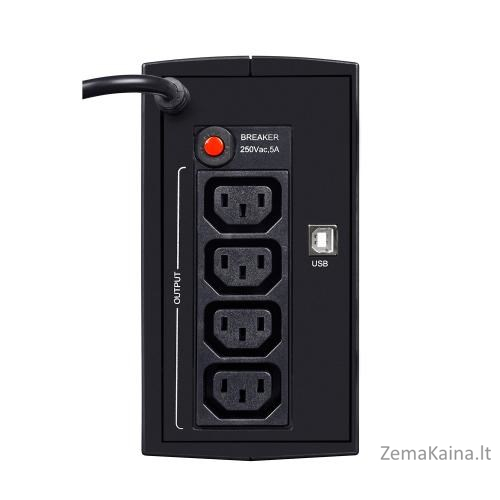 Ever DUO 550 AVR USB „Line-Interactive“ 0,55 kVA 330 W 4 AC išvestis(ys / čių) 2