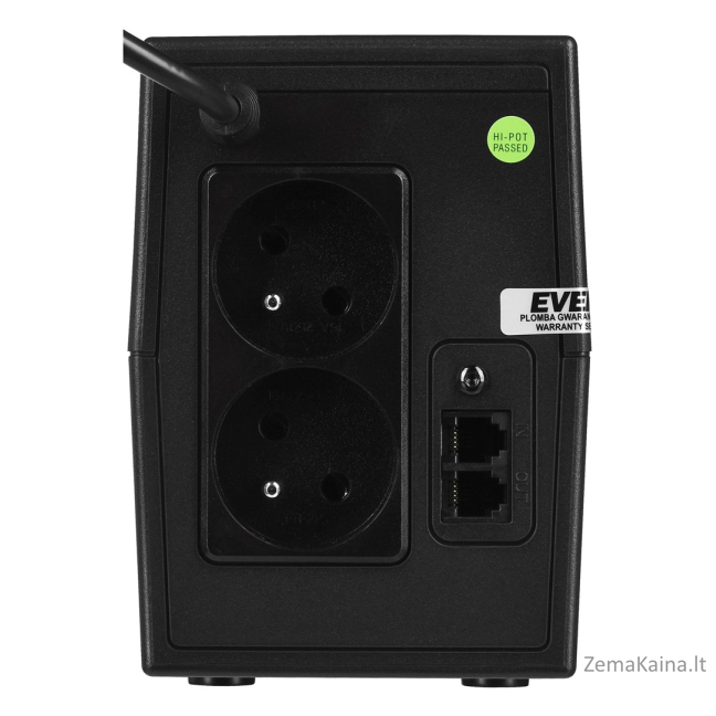 Ever EASYLINE 850 AVR USB „Line-Interactive“ 0,85 kVA 480 W 2 AC išvestis(ys / čių) 5