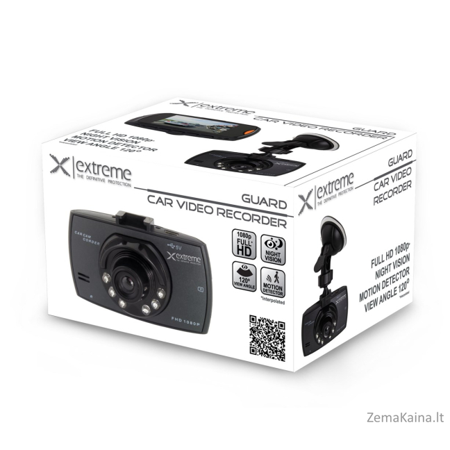 Extreme XDR101 vaizdo registratorius juodas 7