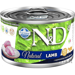 FARMINA N&D Cat Natural Lamb - drėgnas ėdalas katėms - 140 g