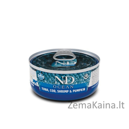 FARMINA N&D CAT OCEAN TUNA,COD,SHRIMP&PUMPKIN 70g