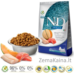 FARMINA N&D Ocean Dog Salmon, Cod, Cantaloupe, Melon Adult Mini  - sausas maistas šunims - 2.5 kg