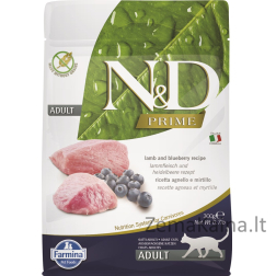 FARMINA N&D Prime Cat Lamb and Blueberry Adult  - sausas kačių maistas - 300 g