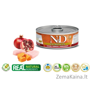 FARMINA N&D CAT CHICKEN & PUMPKIN & POMEGRANATE 80g