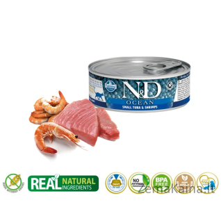 Farmina N&D Cat Ocean Sea Small Tuna & Shrimp 70g
