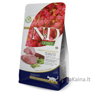 FARMINA N&D CAT  QUINOA WEIGHT MANAGEMENT LAMB & BROCCOLI 5kg