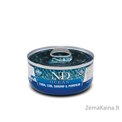 FARMINA N&D CAT OCEAN TUNA,COD,SHRIMP&PUMPKIN 70g